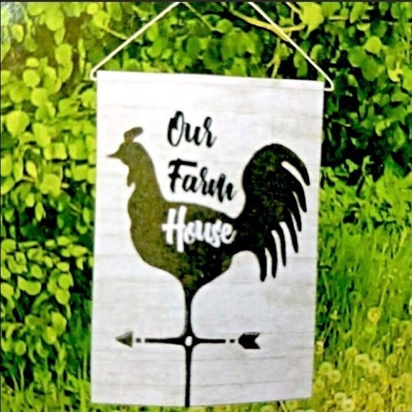 🐓 (FARMHOUSE GARDEN/LAWN FLAG 🐓 - Picture 2 of 3